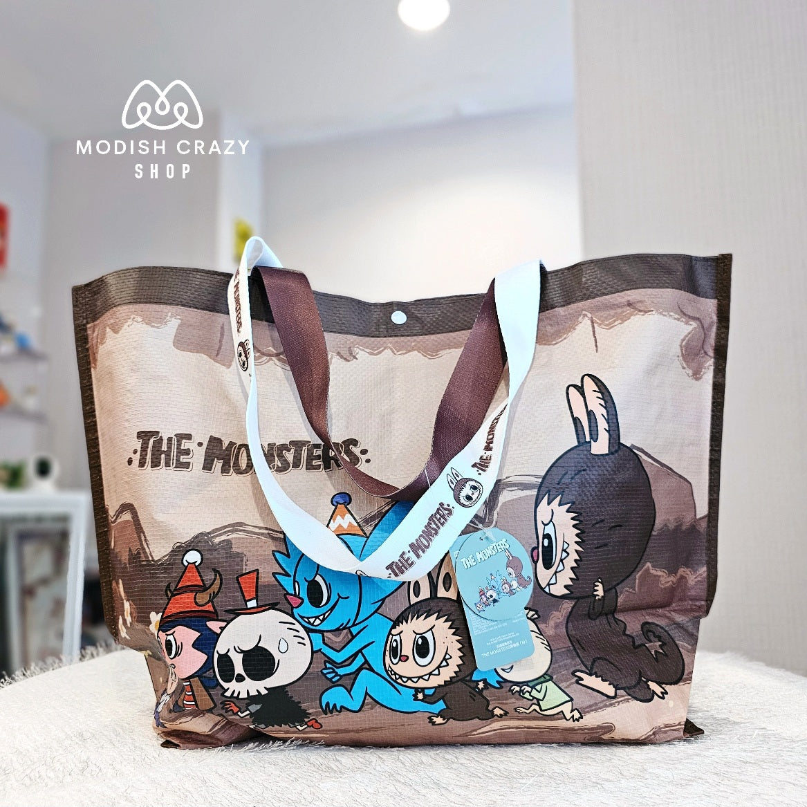POP LAND • POP LAND Classic Series-THE MONSTERS Shopping Bag (M)