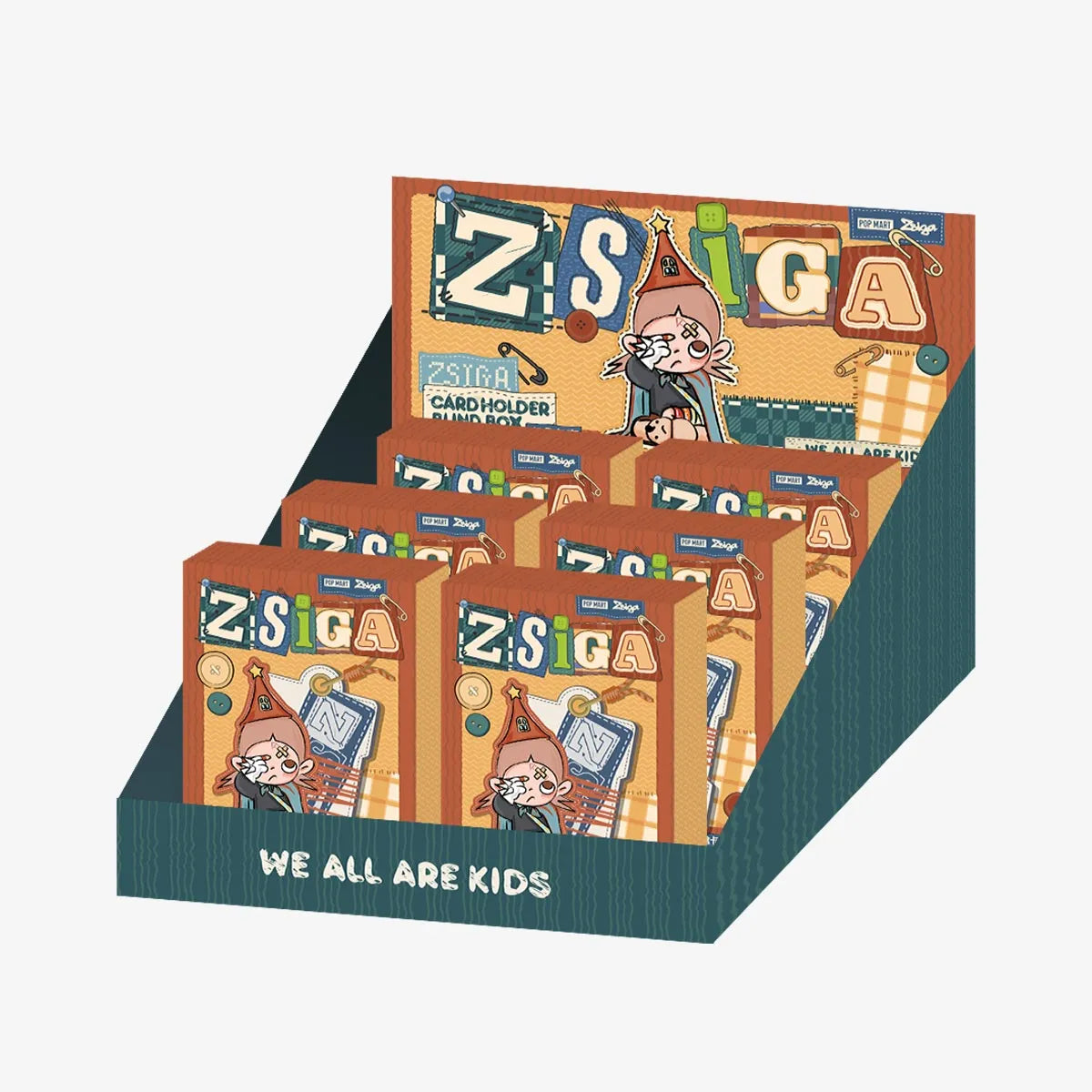 POP MART • Zsiga We All Are Kids Series-Fridge Magnet Badge Blind Box (Set)