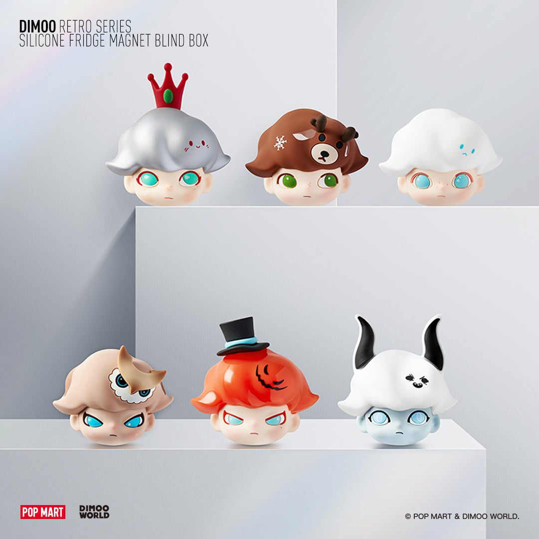 Pop Mart • DIMOO Retro Series-Silicone Fridge Magnet Blind Box (1 Set)